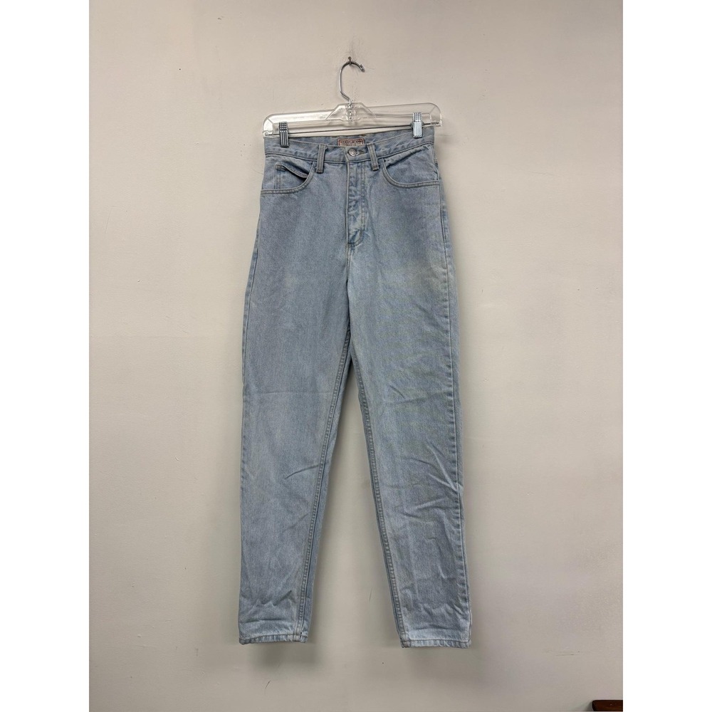 Vintage Guess Jeans Womens 26" Lightβ Wash High Rise Tapered 100% Cotton 80s